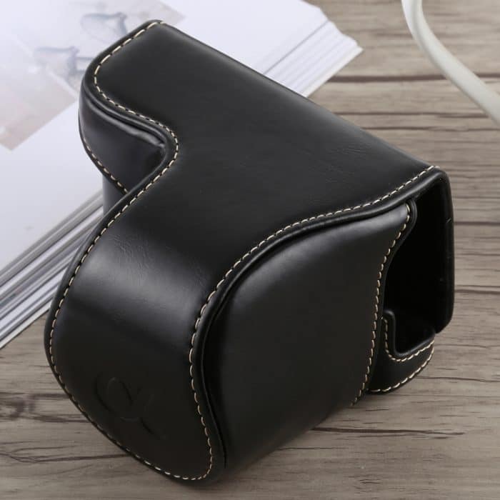 Ganzkörper-Kameratasche aus PU-Leder mit Trageriemen für Sony A5100, For Sony A5100 – Bild 2