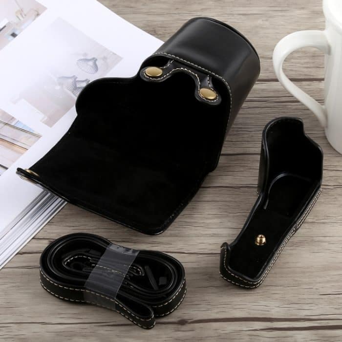 Ganzkörper-Kameratasche aus PU-Leder mit Trageriemen für Sony A5100, For Sony A5100 – Bild 5