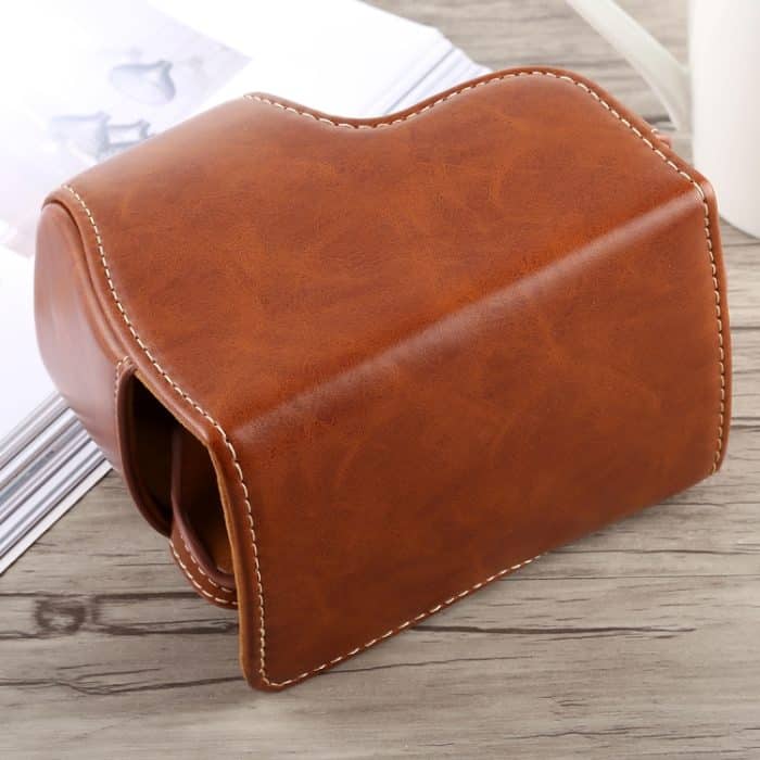 Ganzkörper-Kameratasche aus PU-Leder mit Trageriemen für Sony A6300, For Sony A6300 – Bild 3