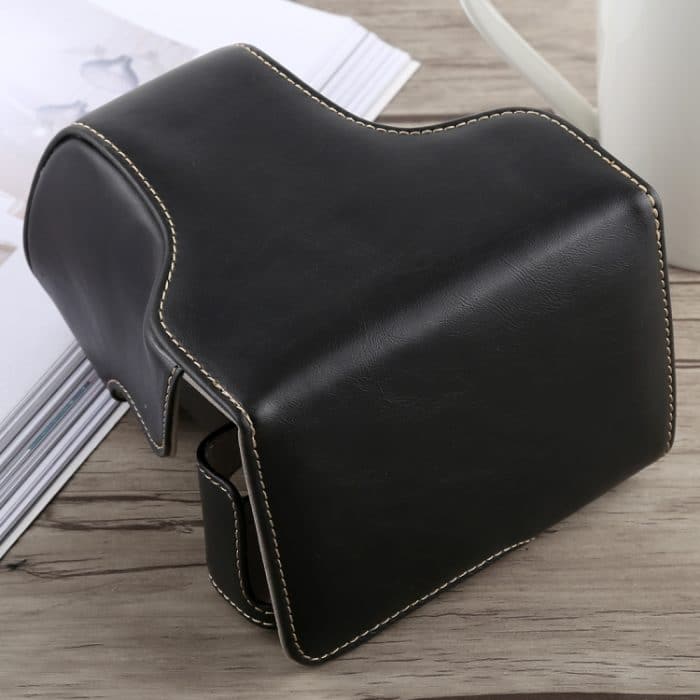 Ganzkörper-Kameratasche aus PU-Leder mit Trageriemen für Fujifilm X-A5, For FUJI X-A5, For FUJI  X-A5 – Bild 3