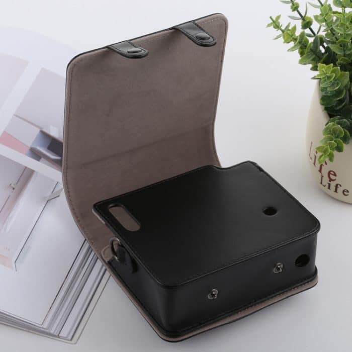 Ganzkörper-Kameratasche aus PU-Leder im Retro-Stil mit Trageriemen für FUJIFILM instax SQUARE SQ6, For FUJI SQ6 – Bild 4