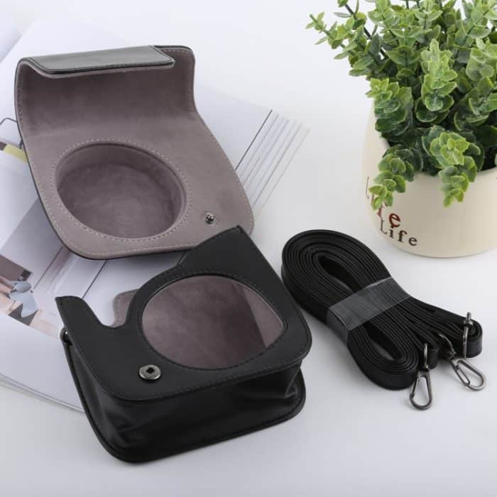 Ganzkörperkamera-PU-Ledertasche im Retro-Stil mit Riemen für FUJIFILM instax mini 9 / mini 8+ / mini 8, For FUJI  mini 9, For FUJI mini 9 – Bild 6