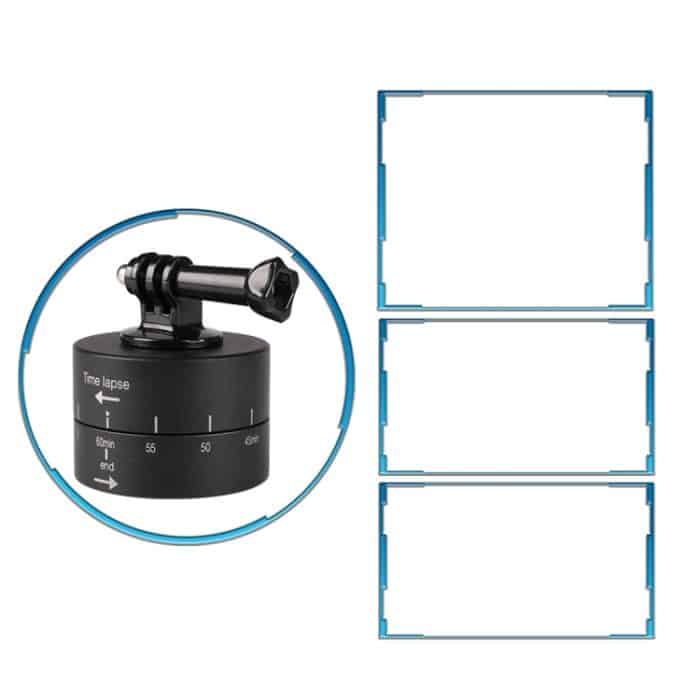 Automatische 360-Grad-Rotation, 60 Minuten Zeitraffer-Stabilisator, Stativkopf-Adapter für GoPro, 60 Minutes – Bild 6