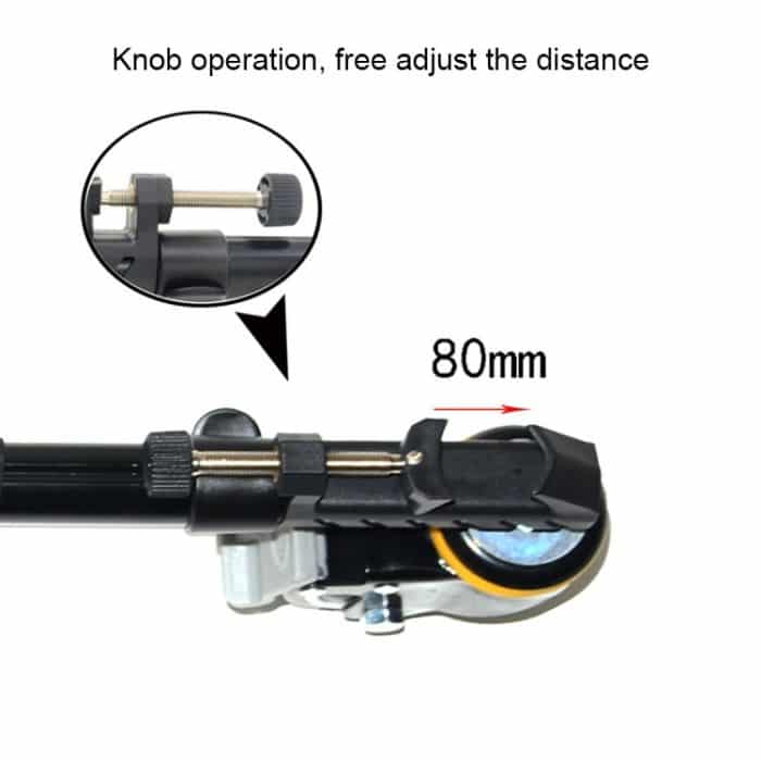 Kingjoy VX-600D Aluminiumlegierung Kamera Big Foot Wheel Stativ Riemenscheibenbasis – Bild 6