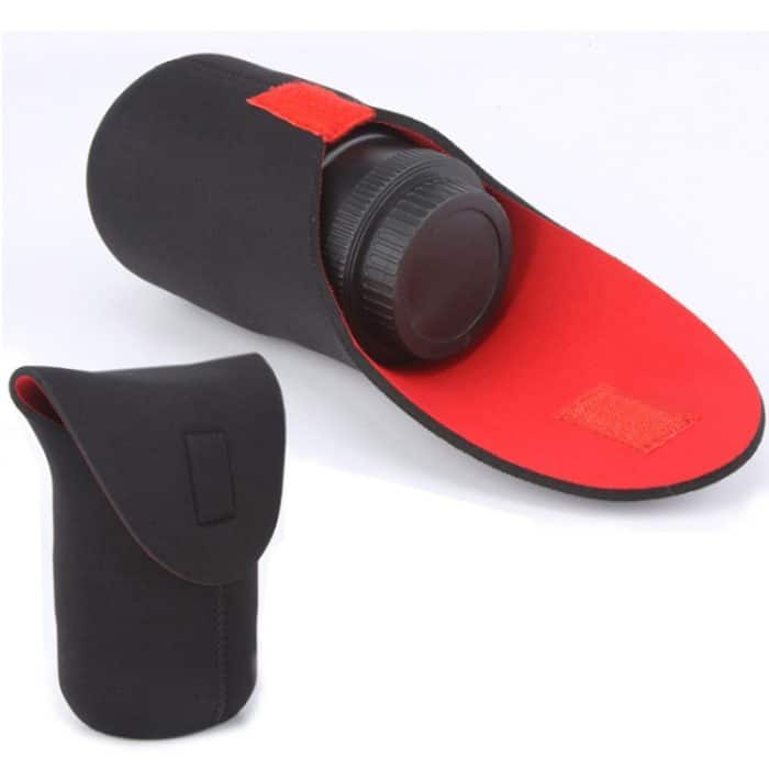 DCA0779.jpg SLR-Kameraobjektivpaket Verdickung Stoßfeste Neoprenlinsen-Aufbewahrungstasche Klebriger Abzug, Durchmesser: 100 mm, Höhe: 185 mm – Bild 1