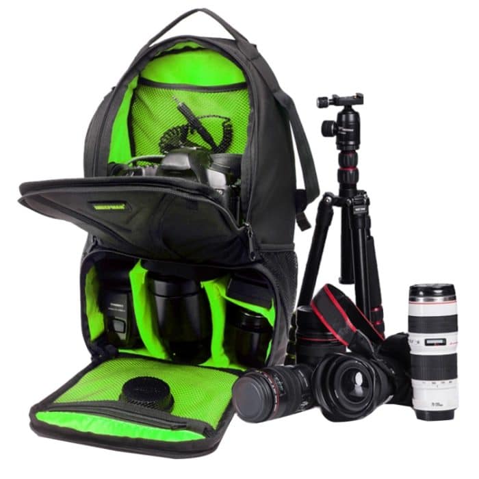 INDEPMAN DL-B016 Tragbare wasserdichte, kratzfeste Outdoor-Sport-Schultertasche, Kameratasche, Handy-Tablet-Tasche für GoPro, SJCAM, Nikon, Canon, Xiaomi Xiaoyi YI, iPad, Apple, Samsung, Huawei, Größe: 25,5 * 19 * 44 cm – Bild 1