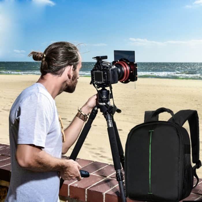 DL-B028 Tragbarer, lässiger, wasserdichter, kratzfester Outdoor-Sportrucksack, SLR-Kameratasche, Handytasche für GoPro, SJCAM, Nikon, Canon, Xiaomi Xiaoyi YI, iPad, Apple, Samsung, Huawei, Größe: 27,5 * 12,5 * 34 cm – Bild 11