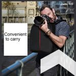 DL-B028 Tragbarer, lässiger, wasserdichter, kratzfester Outdoor-Sportrucksack, SLR-Kameratasche, Handytasche für GoPro, SJCAM, Nikon, Canon, Xiaomi Xiaoyi YI, iPad, Apple, Samsung, Huawei, Größe: 27,5 * 12,5 * 34 cm – Bild 10