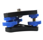 DLEV-3838 Precision Bubble Level Leveling Base Stativkopfplatte mit 3/8 Zoll Schraube und 3 Einstellknöpfen für die Stativmontage – Bild 3