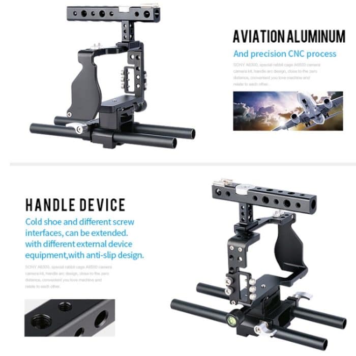 YELANGU C6 Kamera-Videokäfig-Stabilisator für Sony A6000 / A6300 / A6500 / A6400, Stabilizer – Bild 8