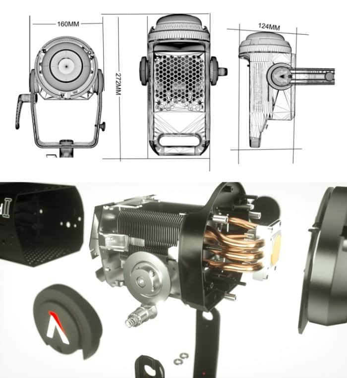 Aputure LS C120D II, hohe Farbwiederherstellung, CRI 96, Lichtsturm, natürliches weißes Licht, 5500 K COB-LED-Studio-Videoleuchte mit 2,4 GHz kabelloser Fernbedienung und Steuerbox – Bild 16
