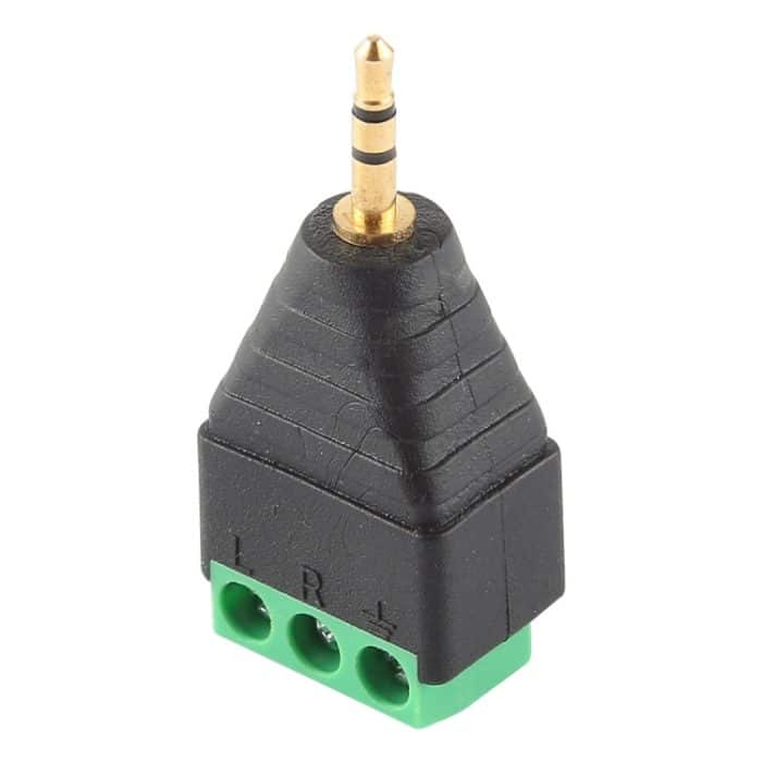 2,5 mm Stecker 3-poliger 3-poliger Klemmenblock Stereo-Audioanschluss – Bild 4