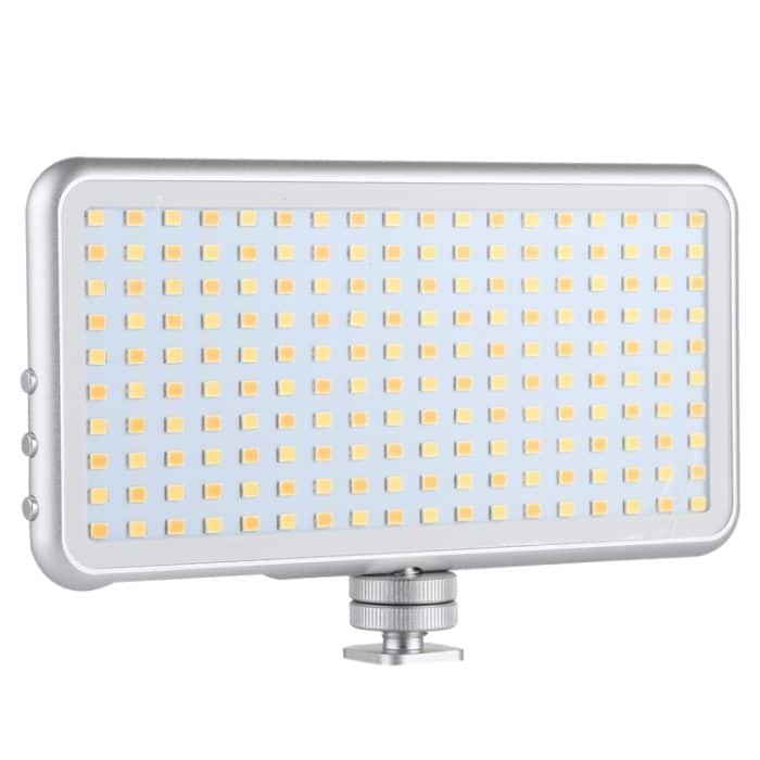 LED011S Pocket 180 LEDs Professionelle Vlogging-Fotografie Video- und Fotostudio-Leuchte mit OLED-Display und Kaltschuhadapterhalterung für Canon / Nikon DSLR-Kameras – Bild 2