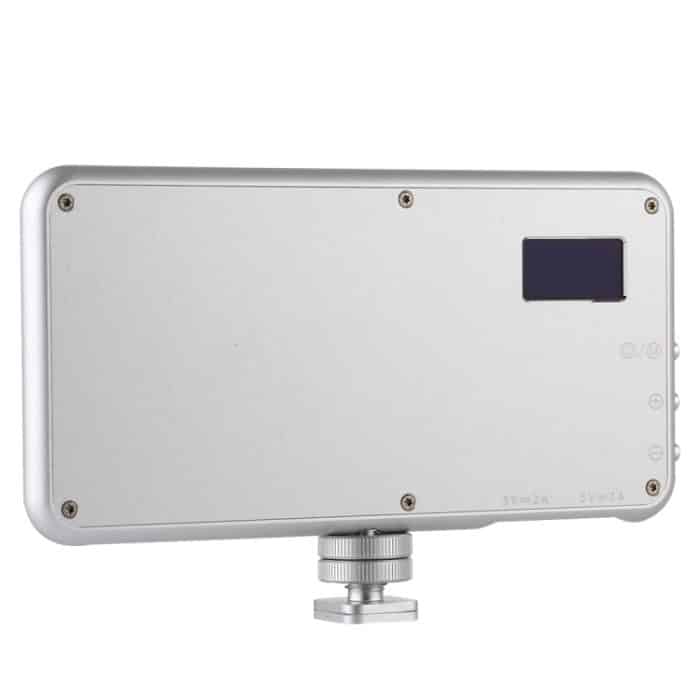 LED011S Pocket 180 LEDs Professionelle Vlogging-Fotografie Video- und Fotostudio-Leuchte mit OLED-Display und Kaltschuhadapterhalterung für Canon / Nikon DSLR-Kameras – Bild 3