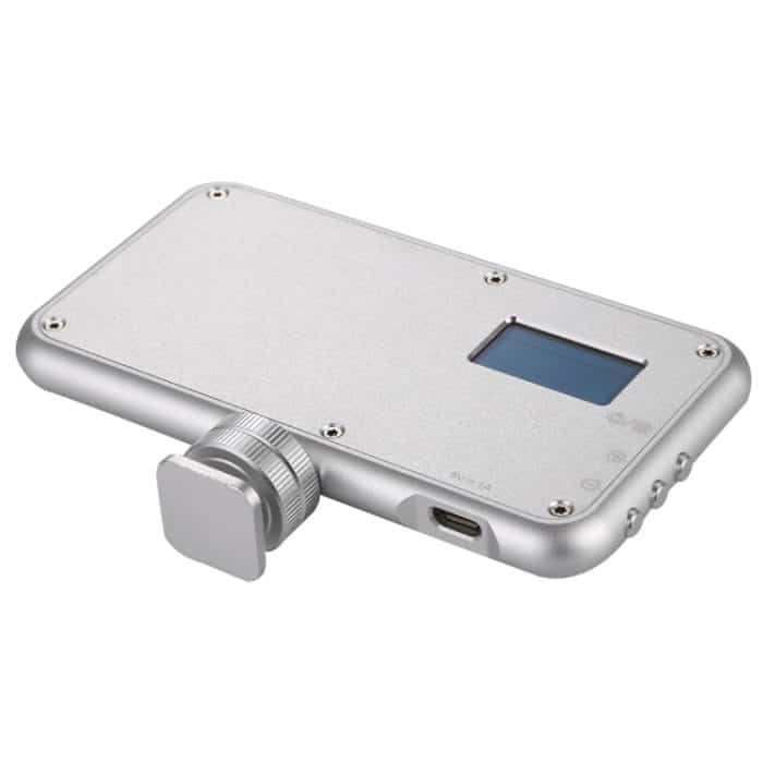LED-013 Pocket 112 LEDs Professionelle Vlogging-Fotografie Video- und Fotostudio-Leuchte mit OLED-Display und Adapterhalterung für kalte Schuhe für Canon / Nikon DSLR-Kameras – Bild 4