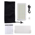 LED-013 Pocket 112 LEDs Professionelle Vlogging-Fotografie Video- und Fotostudio-Leuchte mit OLED-Display und Adapterhalterung für kalte Schuhe für Canon / Nikon DSLR-Kameras – Bild 7