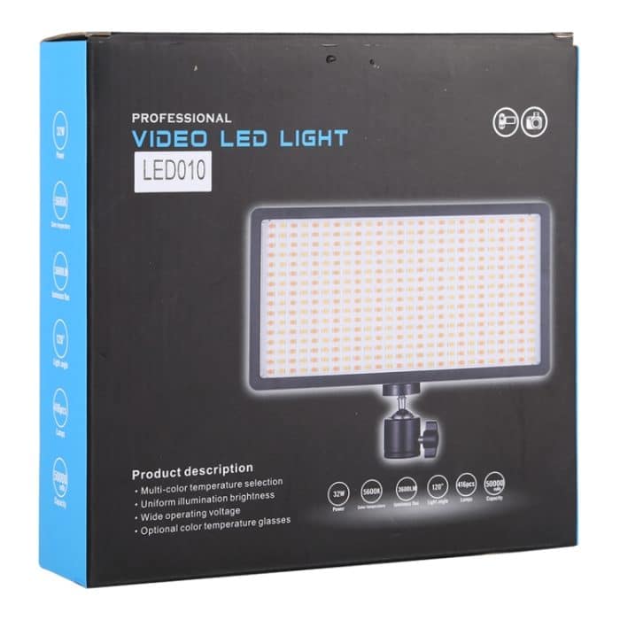 LED01 416 LEDs 3600LM Professionelle Vlogging-Fotografie Video- und Fotostudio-Licht für Canon / Nikon DSLR-Kameras – Bild 7