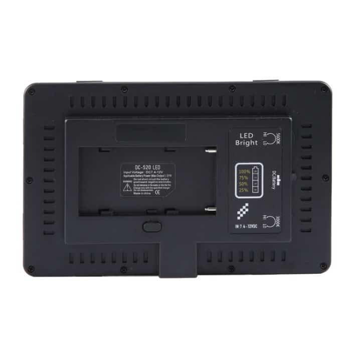 LED01 520 LEDs 4100LM Professionelle Vlogging-Fotografie Video- und Fotostudio-Licht für Canon / Nikon DSLR-Kameras – Bild 5