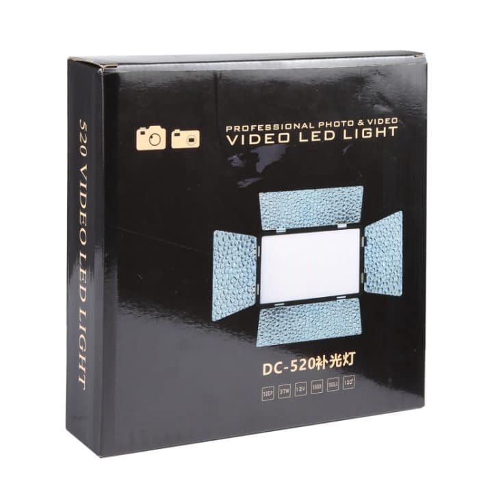 LED01 520 LEDs 4100LM Professionelle Vlogging-Fotografie Video- und Fotostudio-Licht für Canon / Nikon DSLR-Kameras – Bild 8