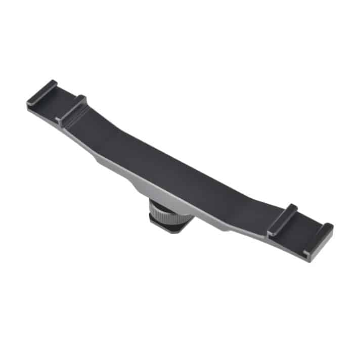 YELANGU YLG0702A Dual Cold Hot Shoe Mount Adapter Aluminiumlegierung Verlängerungshalterung, Dual Cold Hot Bracket – Bild 2