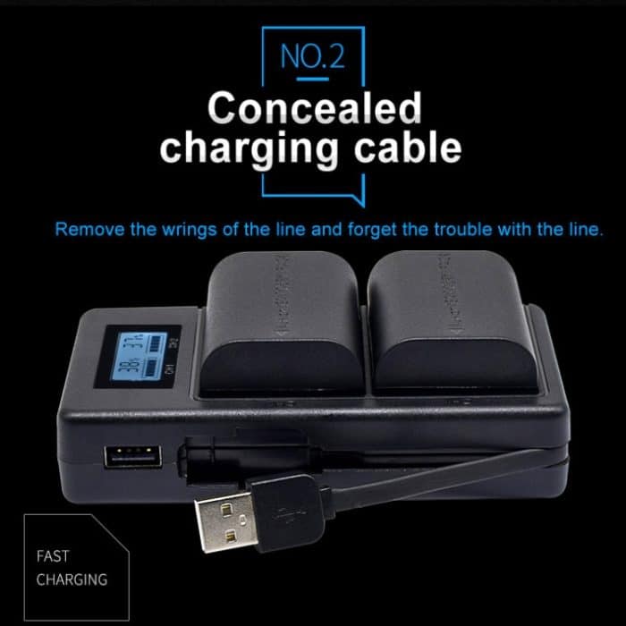 LP-E6 Digitalkamera SLR-Akku Digitales LCD-Ladegerät für die Canon-Serie – Bild 4