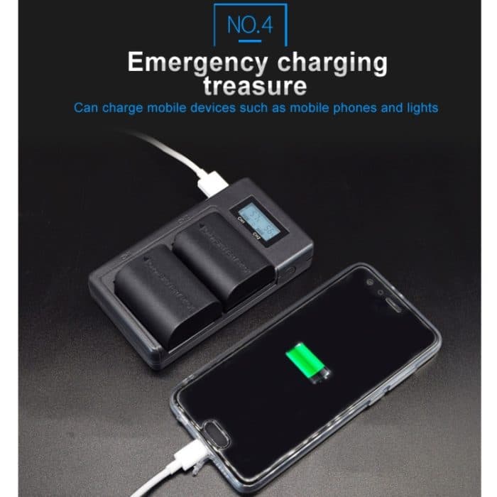 LP-E6 Digitalkamera SLR-Akku Digitales LCD-Ladegerät für die Canon-Serie – Bild 6