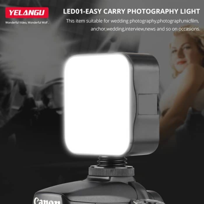 YELANGU LED01 49 LED-Videoleuchte für Kamera/Video-Camcorder, Video Light – Bild 6
