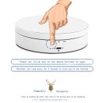 13,8 cm USB-Aufladung, intelligenter 360-Grad-Drehteller, Präsentationsständer, Videoaufnahme-Requisiten, Drehteller für Fotografie, Belastung 3 kg – Bild 6