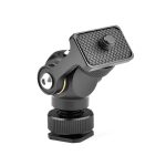 YELANGU 180 Grad schwenkbare Mini-Stativ-Kugelkopfhalterung, Kaltschuhhalterung, 1/4-Zoll-Schraubenadapter, YELANGU Mini Tripod Ball – Bild 3