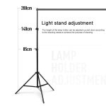 200x200cm Photo Studio Hintergrundunterstützung Ständer Hintergrund Crossbar Bracket Kit – Bild 5