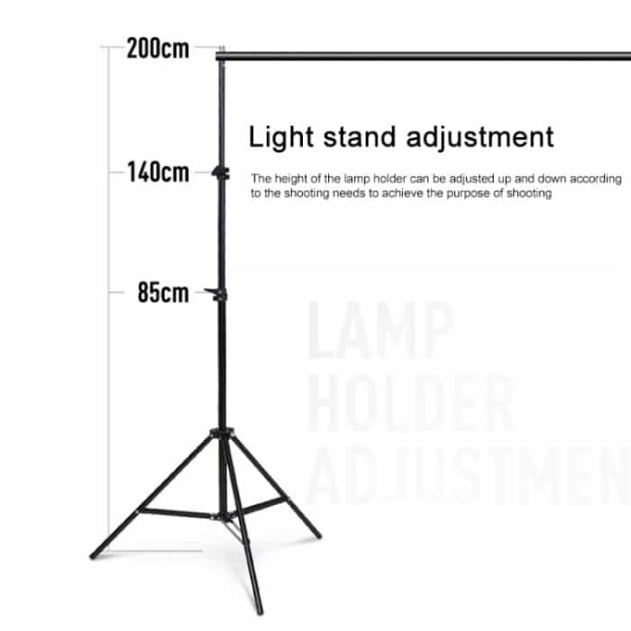 200x200cm Photo Studio Hintergrundunterstützung Ständer Hintergrund Crossbar Bracket Kit – Bild 5