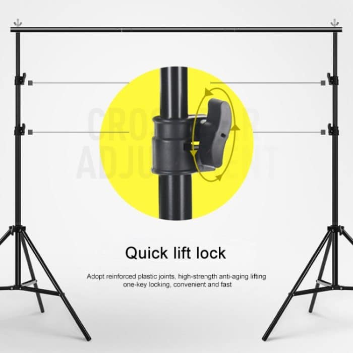 200x200cm Photo Studio Hintergrundunterstützung Ständer Hintergrund Crossbar Bracket Kit – Bild 6