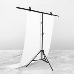 150x200cm T-Form Photo Studio Hintergrundunterstützung Stand Hintergrund Crossbar Bracket Kit mit Clips, ohne Hintergrund