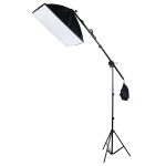 50x70cm Single Light-Softbox + 200 cm HEIGH-Fotografie-Beleuchtung Stativ-Halterung-Ständer + Arm-Jib-Crossbar-Halterung Studio-Flash-Lichtsatz