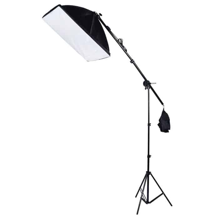 DCA0991.jpg 50x70cm Single Light-Softbox + 200 cm HEIGH-Fotografie-Beleuchtung Stativ-Halterung-Ständer + Arm-Jib-Crossbar-Halterung Studio-Flash-Lichtsatz – Bild 1