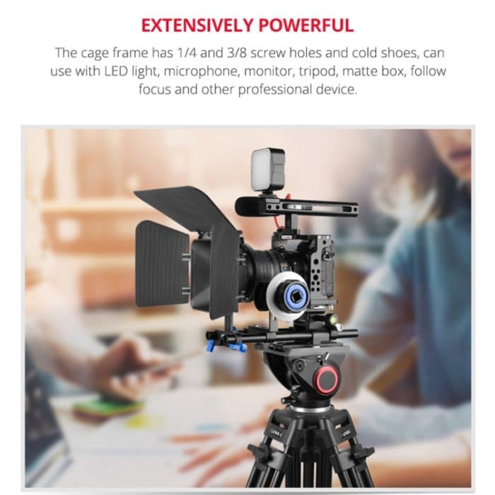 YELANGU C15 YLG0711A Videokamera-Käfigstabilisator mit Griff und Schienenstange für Nikon Z6 / Z7, YLG0711A – Bild 11