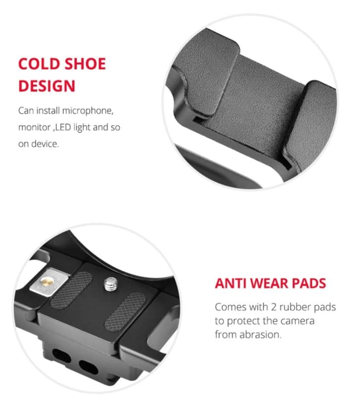 YELANGU C15 YLG0711A Videokamera-Käfigstabilisator mit Griff und Schienenstange für Nikon Z6 / Z7, YLG0711A – Bild 15