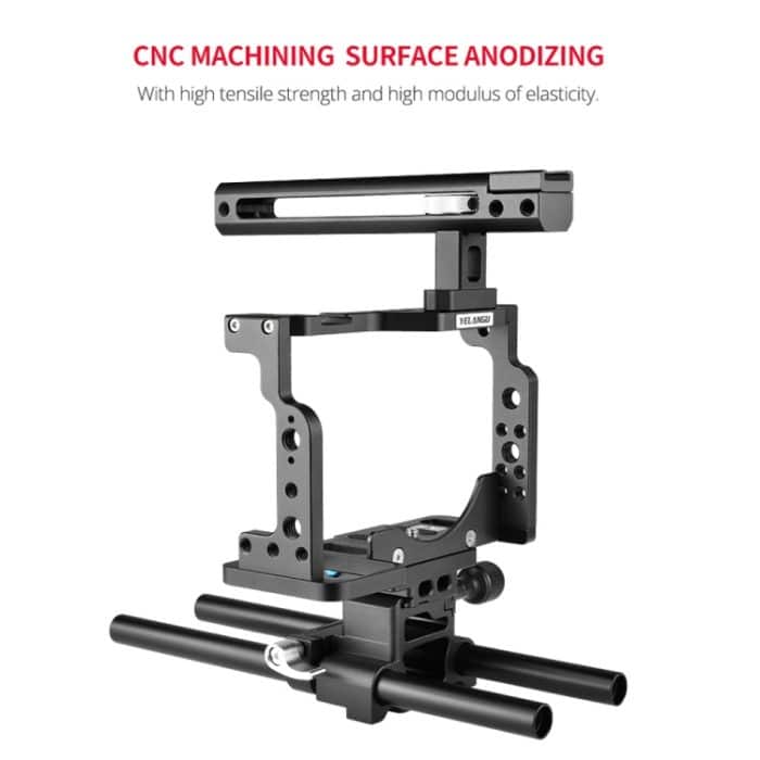 YELANGU C15 YLG0711A Videokamera-Käfigstabilisator mit Griff und Schienenstange für Nikon Z6 / Z7, YLG0711A – Bild 10