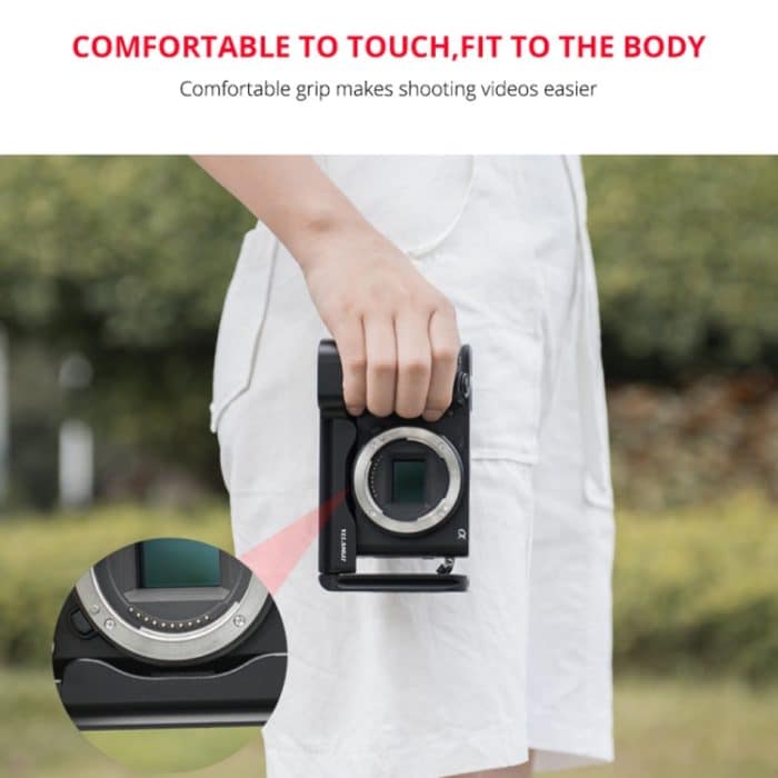 YELANGU YLG0715A 1/4 Zoll Vertical Shoot Schnellwechsel-L-Plattenhalterung Basishalter für Sony A6300 / A6000 / A6100 / A6400 / A6500, For Sony A6300 – Bild 12