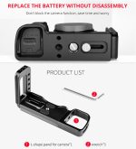 YELANGU YLG0715A 1/4 Zoll Vertical Shoot Schnellwechsel-L-Plattenhalterung Basishalter für Sony A6300 / A6000 / A6100 / A6400 / A6500, For Sony A6300 – Bild 16