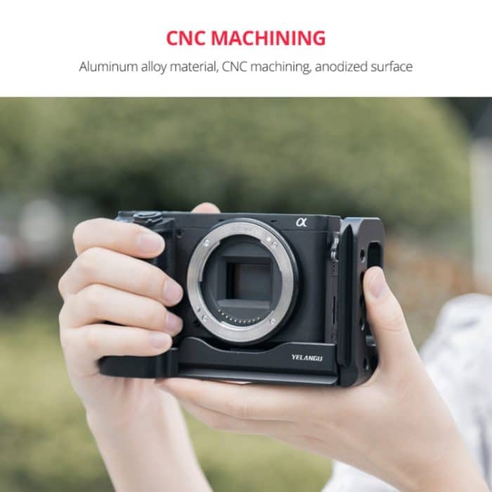 YELANGU YLG0715A 1/4 Zoll Vertical Shoot Schnellwechsel-L-Plattenhalterung Basishalter für Sony A6300 / A6000 / A6100 / A6400 / A6500, For Sony A6300 – Bild 6
