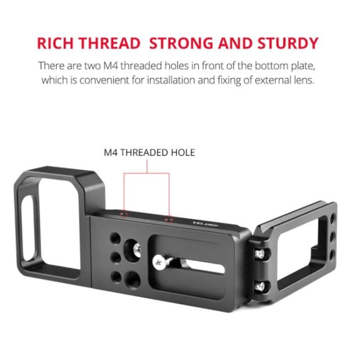 YELANGU CL6 YLG0712A Vertical Shoot Schnellwechsel-L-Plattenhalterung Basishalter für Sony A9 (ILCE-9) / A7 III/ A7R III, For Sony A9 – Bild 12