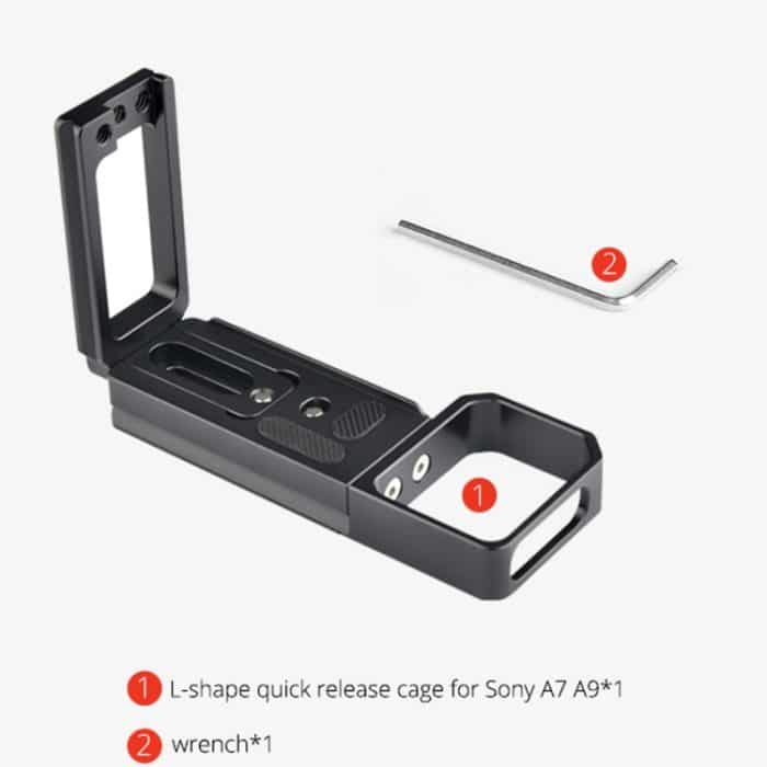 YELANGU CL6 YLG0712A Vertical Shoot Schnellwechsel-L-Plattenhalterung Basishalter für Sony A9 (ILCE-9) / A7 III/ A7R III, For Sony A9 – Bild 16