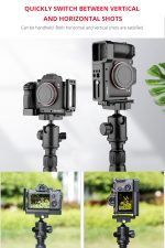 YELANGU CL6 YLG0712A Vertical Shoot Schnellwechsel-L-Plattenhalterung Basishalter für Sony A9 (ILCE-9) / A7 III/ A7R III, For Sony A9 – Bild 7