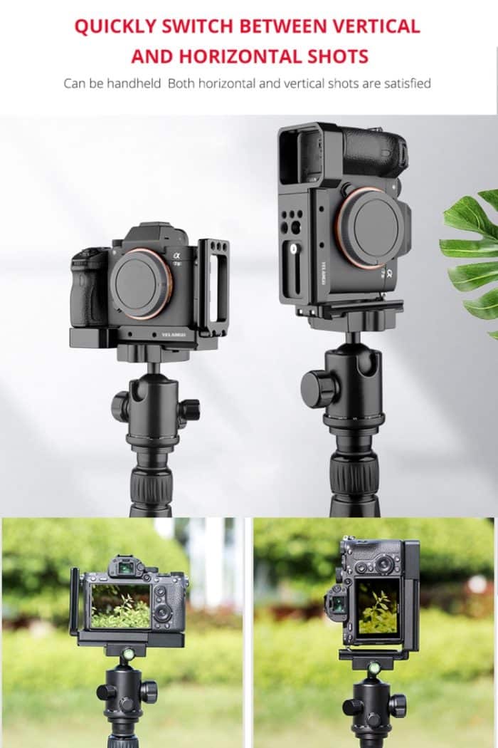 YELANGU CL6 YLG0712A Vertical Shoot Schnellwechsel-L-Plattenhalterung Basishalter für Sony A9 (ILCE-9) / A7 III/ A7R III, For Sony A9 – Bild 7