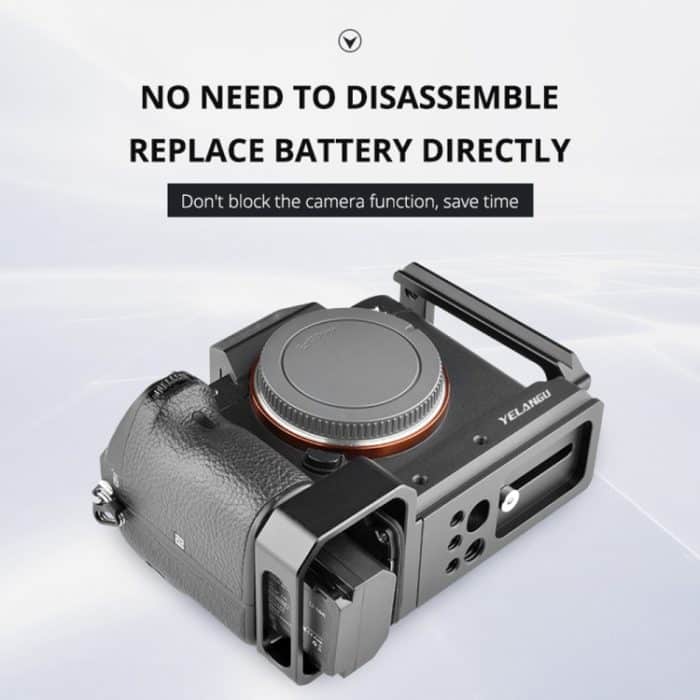 YELANGU CL6 YLG0712A Vertical Shoot Schnellwechsel-L-Plattenhalterung Basishalter für Sony A9 (ILCE-9) / A7 III/ A7R III, For Sony A9 – Bild 9