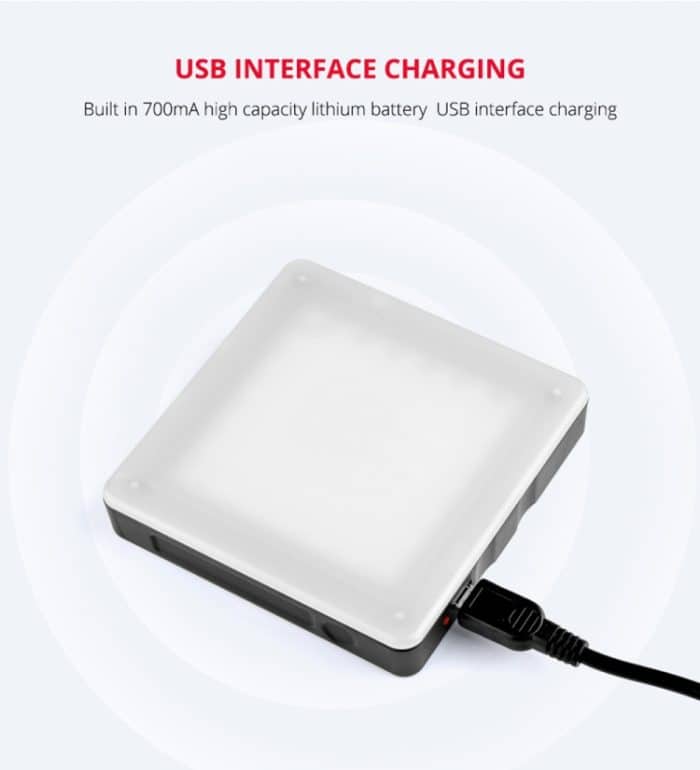 YELANGU Tragbares 49-LED-Telefonfotografie-Fülllicht mit 6 Farbfiltern, Fill Light – Bild 12