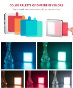 YELANGU Tragbares 49-LED-Telefonfotografie-Fülllicht mit 6 Farbfiltern, Fill Light – Bild 14