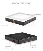 YELANGU Tragbares 49-LED-Telefonfotografie-Fülllicht mit 6 Farbfiltern, Fill Light – Bild 15