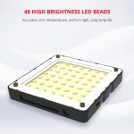 YELANGU Tragbares 49-LED-Telefonfotografie-Fülllicht mit 6 Farbfiltern, Fill Light – Bild 8